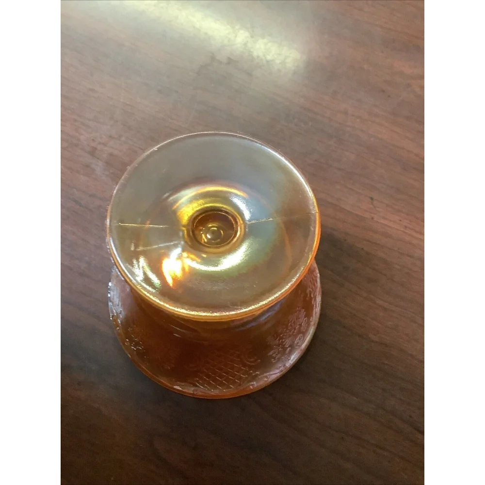 (1) Vintage Marigold/ CARNIVAL GLASS Sherbet Dessert Bowl in Normandie pattern